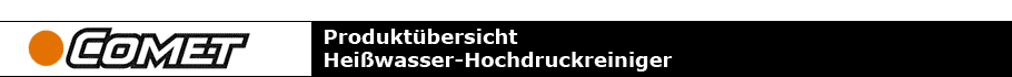 Banner Comet Heißwasser Hochdruckreiniger